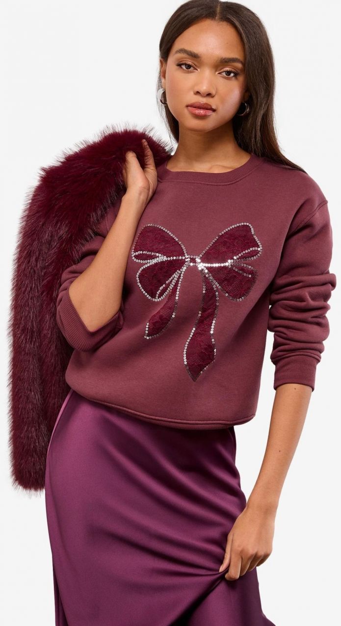 Lipsy Mikina  burgundská