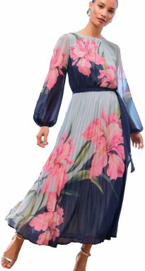 love & roses Šaty  námornícka modrá / nebesky modrá / zelená / pitaya