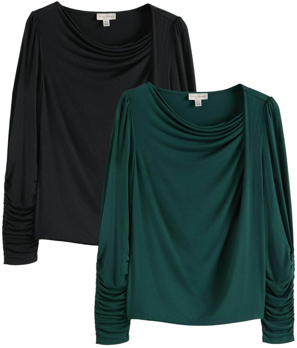 love & roses Tričko  zelená / čierna