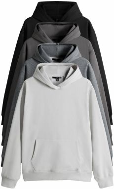 The Set Mikina  tmavohnedá / tmavosivá / čierna / biela