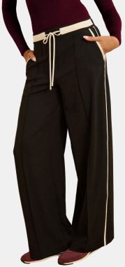 love & roses Nohavice s pukmi  svetlobéžová / čierna