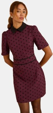 love & roses Šaty  farba lesného ovocia / čierna