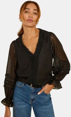 love & roses Blúzka  čierna