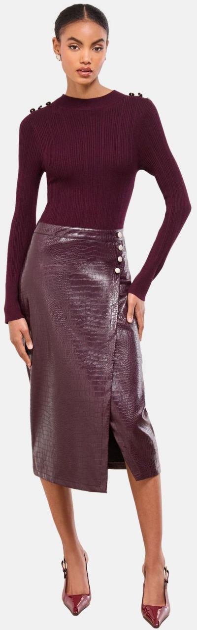 Lipsy Šaty  burgundská