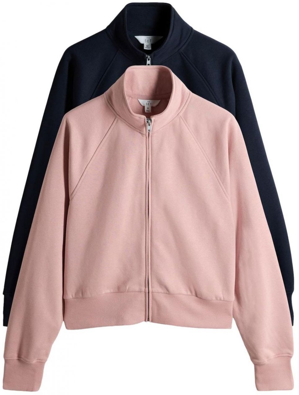 The Set Prechodná bunda  námornícka modrá / ružová