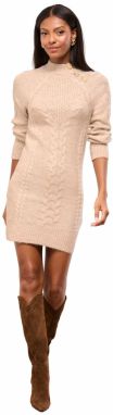 Lipsy Pletené šaty  béžová