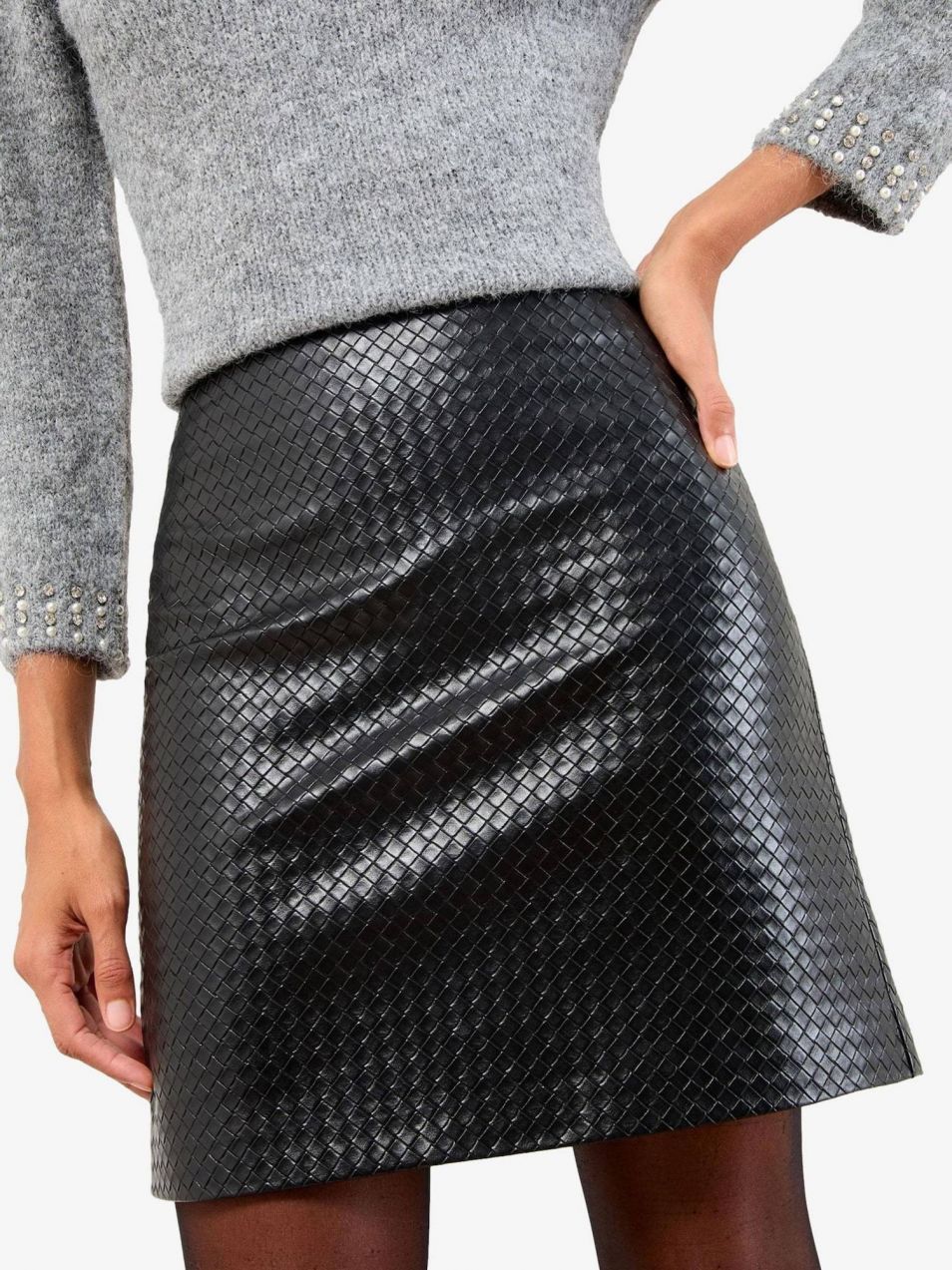 Lipsy Sukňa  čierna