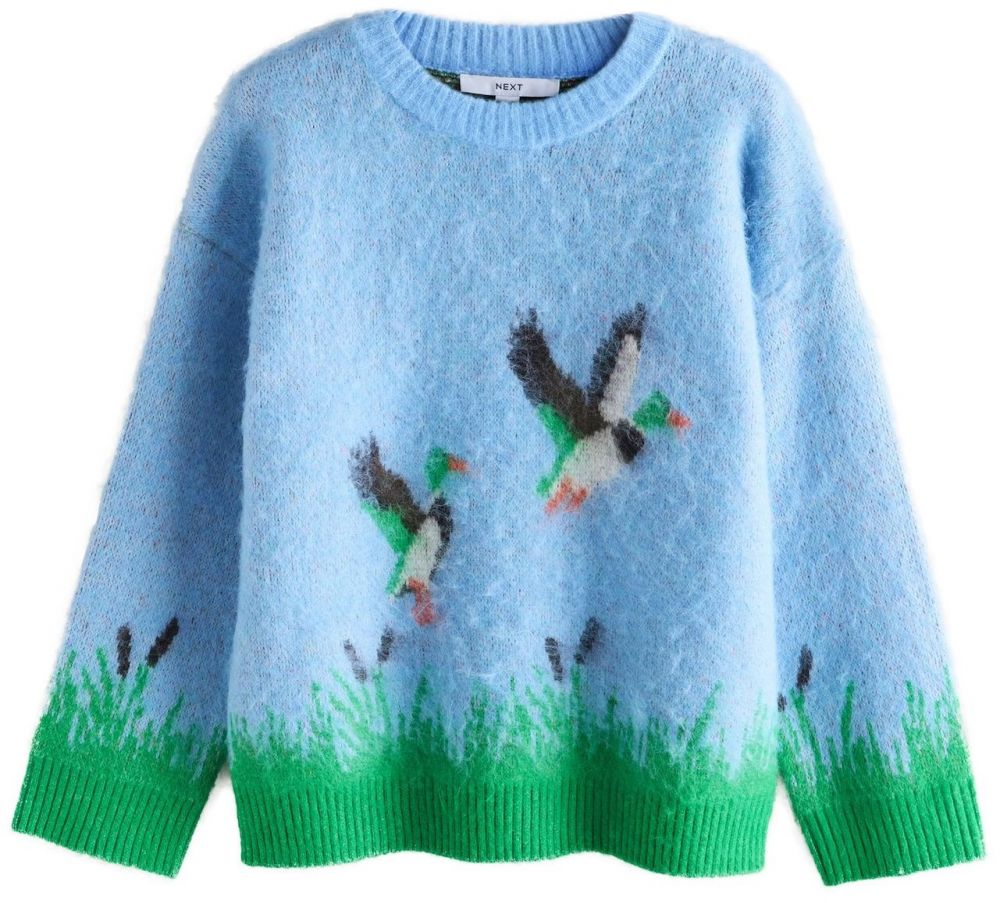 Next Sveter  azúrová / sivá / zelená / čierna