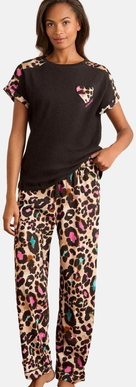 love & roses Pyžamo  béžová / tyrkysová / hnedá / ružová