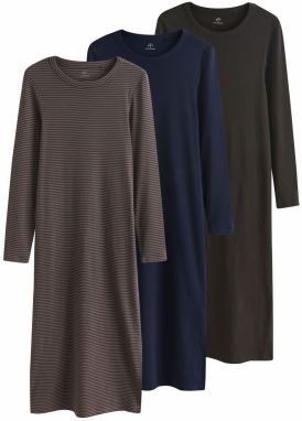 The Set Šaty  námornícka modrá / hnedá / čokoládová