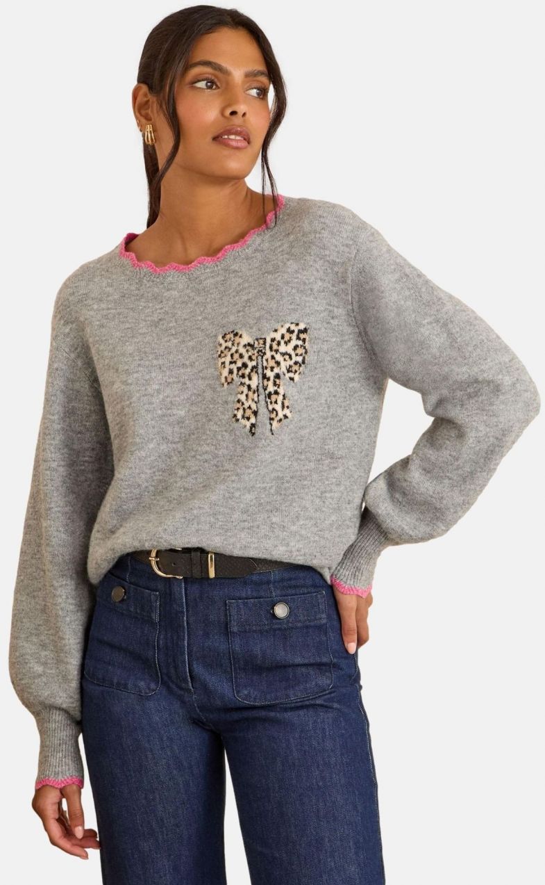 love & roses Sveter  béžová / sivá / svetloružová / čierna