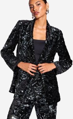 Lipsy Blejzer  čierna / strieborná