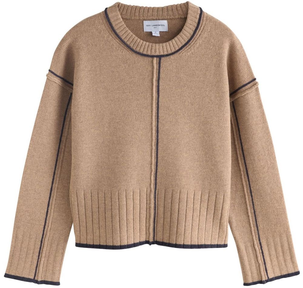 Next Sveter  hnedá melírovaná / čierna