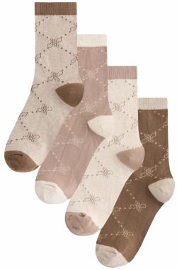 Next Ponožky  telová / tmelová / svetlobéžová / hnedá