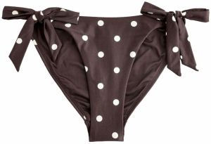 Next Bikinové nohavičky  tmavohnedá / biela