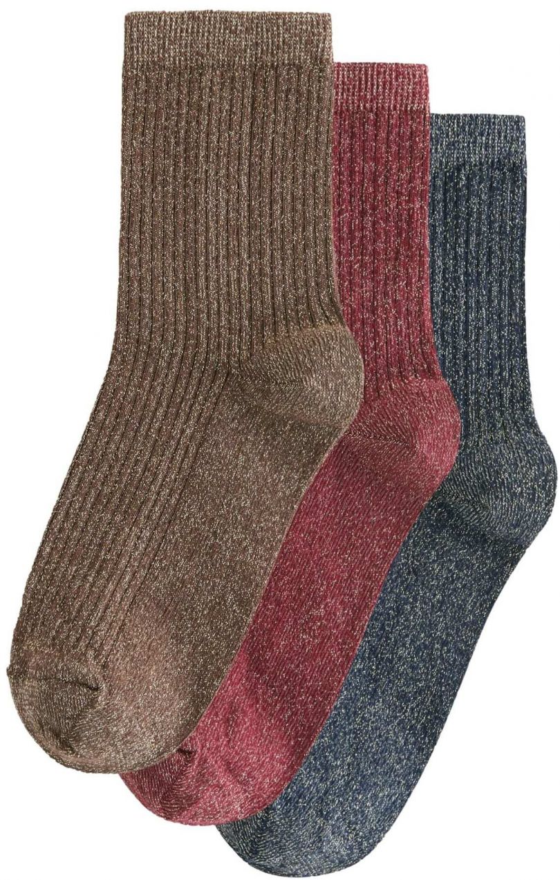 Next Ponožky  tmavomodrá / gaštanová / svetločervená