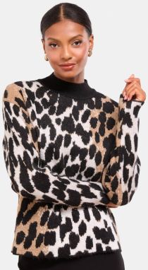 Lipsy Sveter  svetlohnedá / čierna / biela