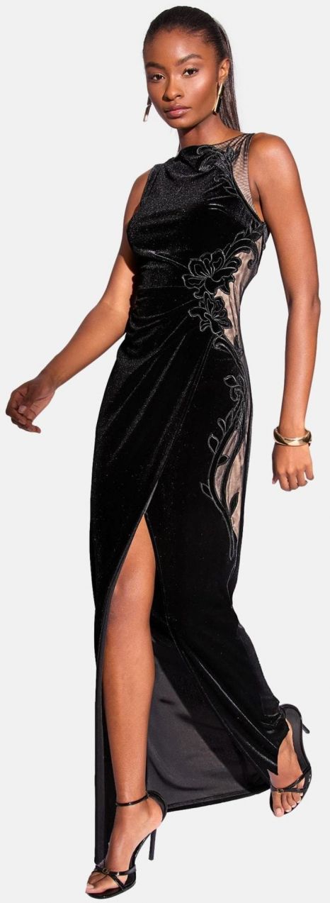 Lipsy Večerné šaty  čierna