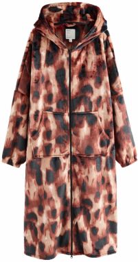 Next Dlhý župan  gaštanová / kapučíno / čierna