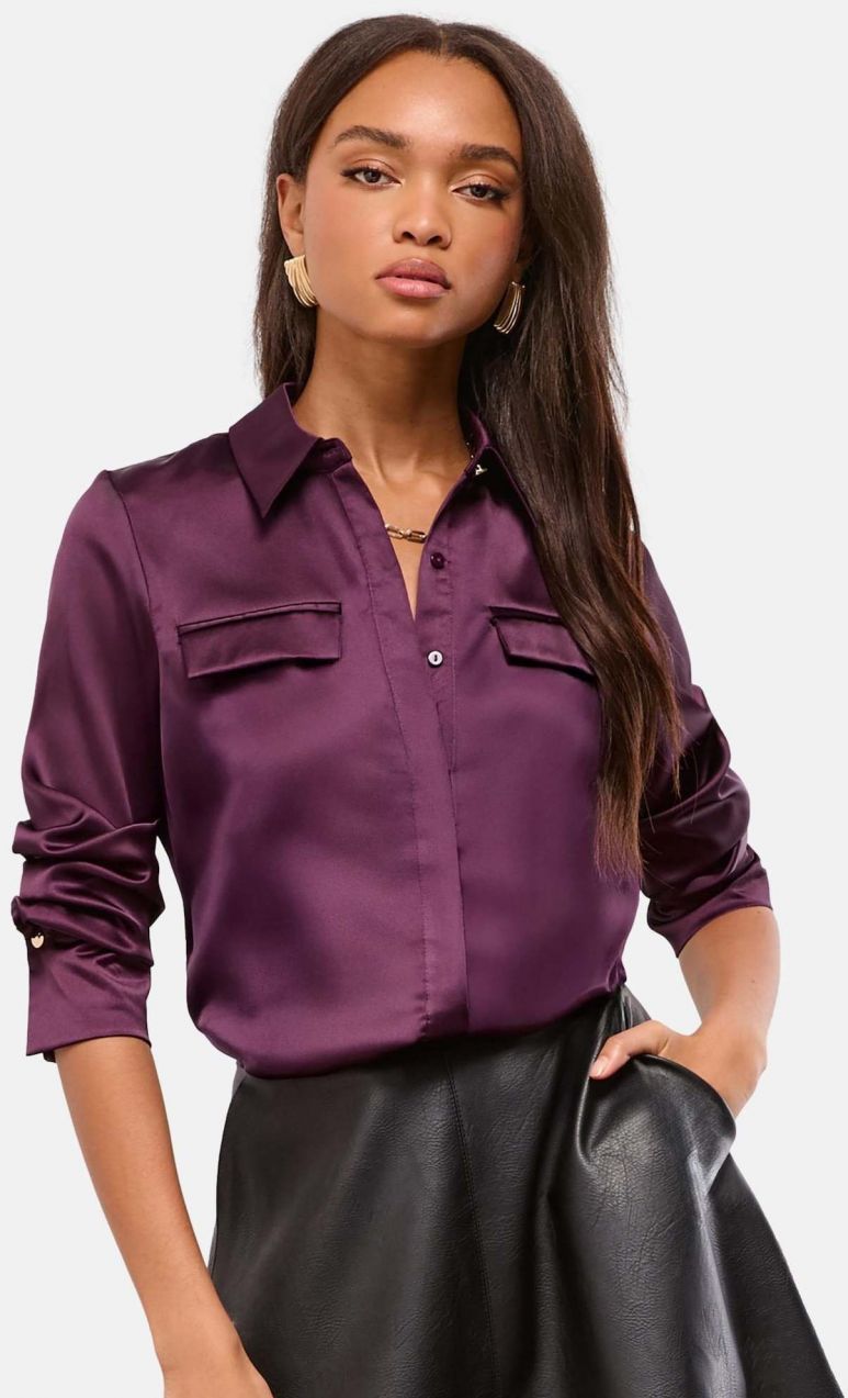 Lipsy Blúzka  tmavofialová