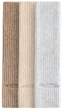 The Set Rukavice s manžetou  krémová / brokátová / sivá