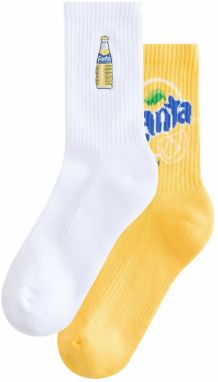 Next Ponožky  námornícka modrá / limetková / zelená / biela