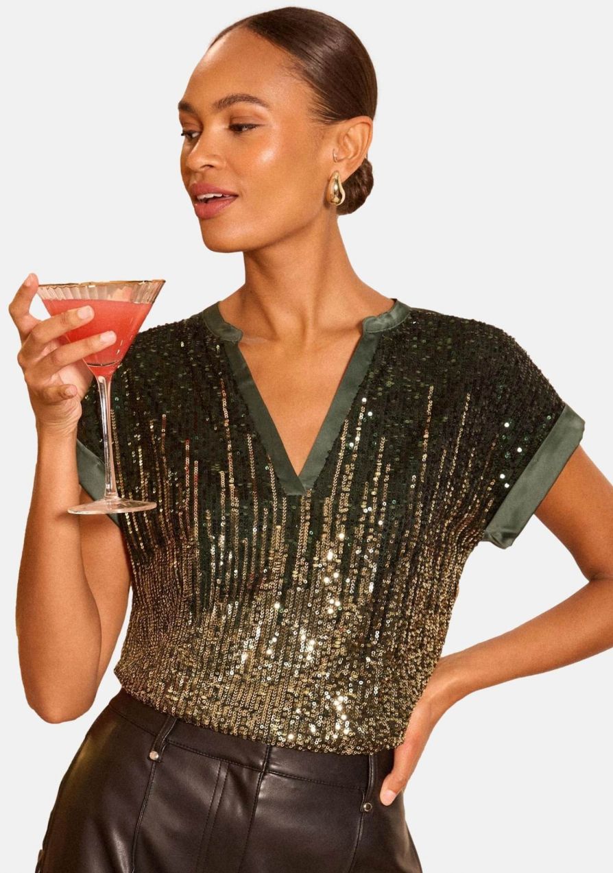 love & roses Tričko  zelená