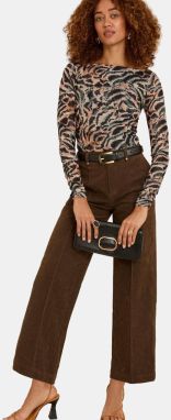 love & roses Blúzka  kapučíno / čierna