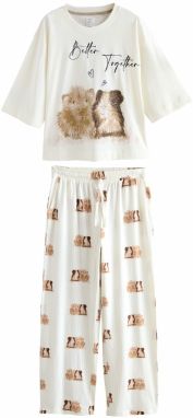 Next Pyžamo  béžová / krémová / hnedá