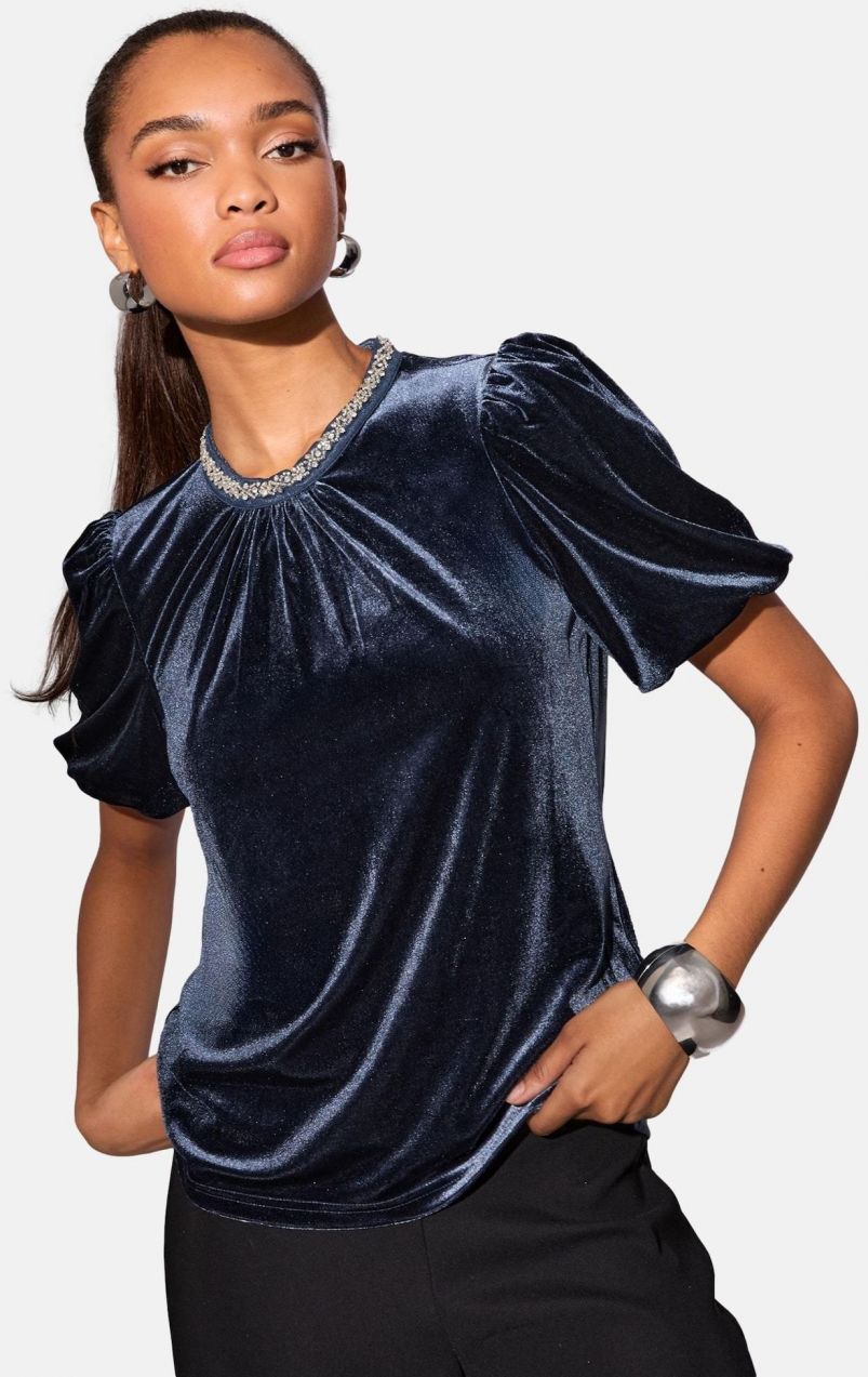 Lipsy Blúzka  námornícka modrá