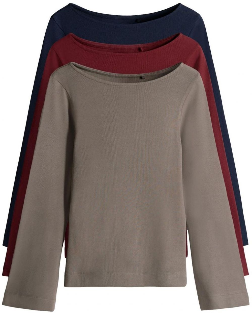 The Set Tričko  námornícka modrá / tmavošedá / burgundská