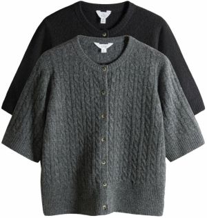 The Set Kardigán  tmavosivá / čierna