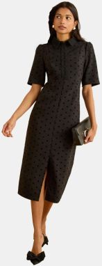 love & roses Košeľové šaty  čierna