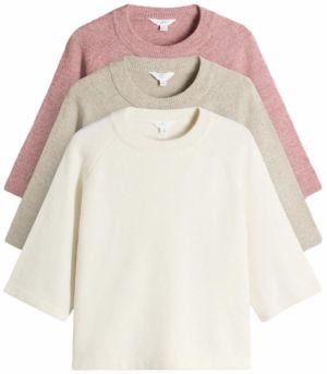 The Set Tričko  béžová / ružová / biela