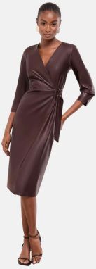 Lipsy Šaty  vínovo červená