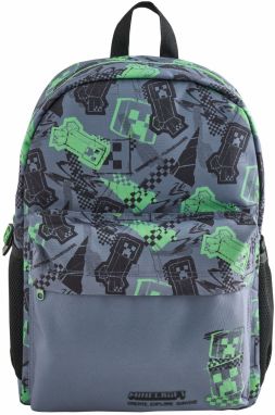 Next Batoh 'Minecraft'  čadičová / svetlozelená