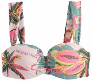 Next Bikinový top  jedľová / zmiešané farby