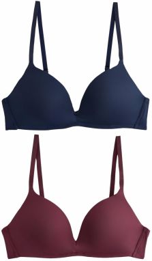 Next Podprsenka  námornícka modrá / vínovo červená