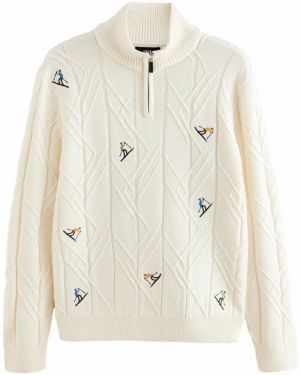 Next Sveter 'Christmas Ski'  nebielená / modrá / žltá