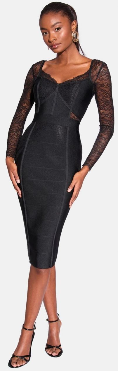 Lipsy Šaty  čierna