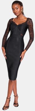 Lipsy Šaty  čierna