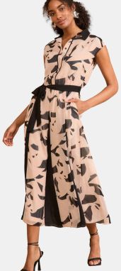 love & roses Košeľové šaty  púdrová / čierna