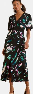 love & roses Šaty  zelená / ružová / čierna