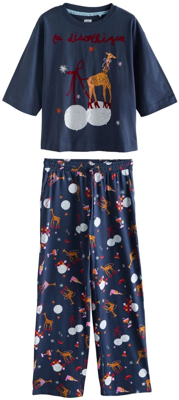 Next Pyžamo  námornícka modrá / žltá / červená