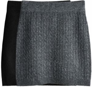 The Set Sukňa  tmavosivá / čierna
