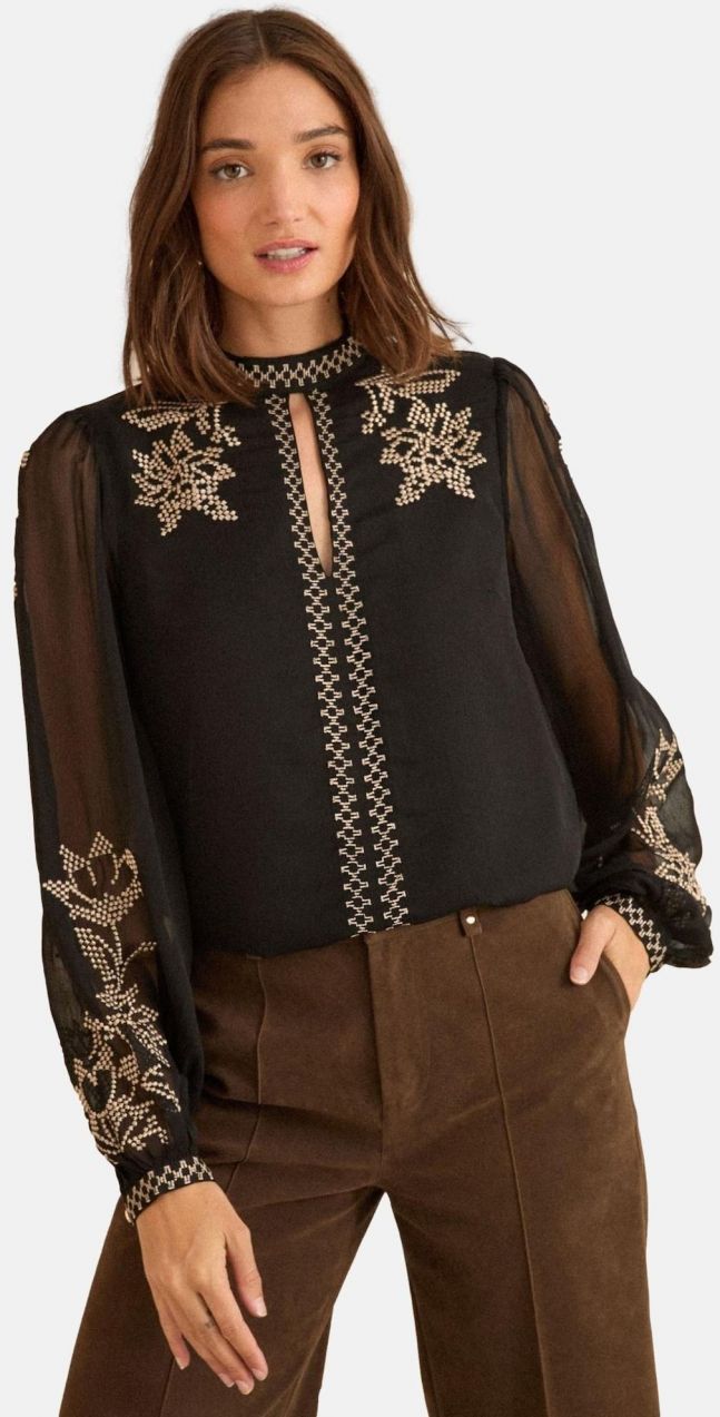 love & roses Blúzka  béžová / čierna