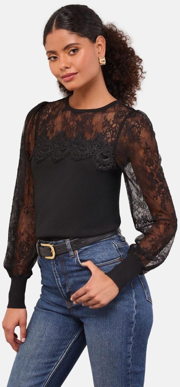 Lipsy Sveter  čierna