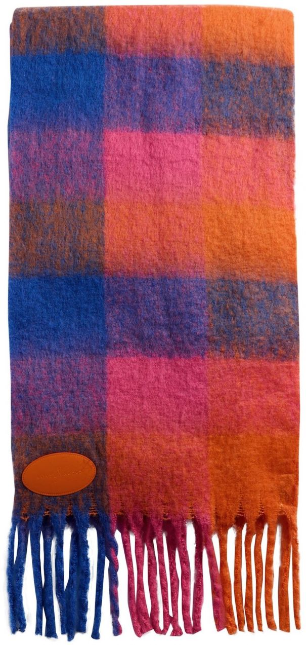 love & roses Šál  modrá / fuksia / červená