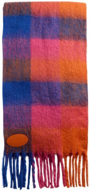 love & roses Šál  modrá / fuksia / červená