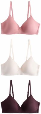 Next Podprsenka  staroružová / vínovo červená / biela